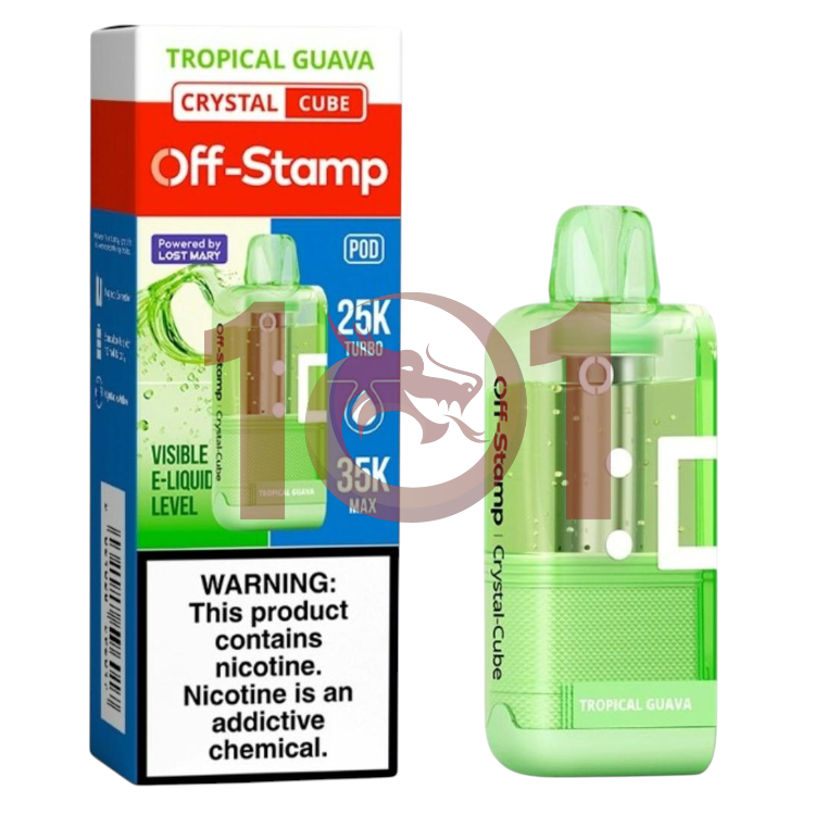 OFF-STAMP X CUBE POD CRYSTAL 35000 5% - TROPICAL GUAVA