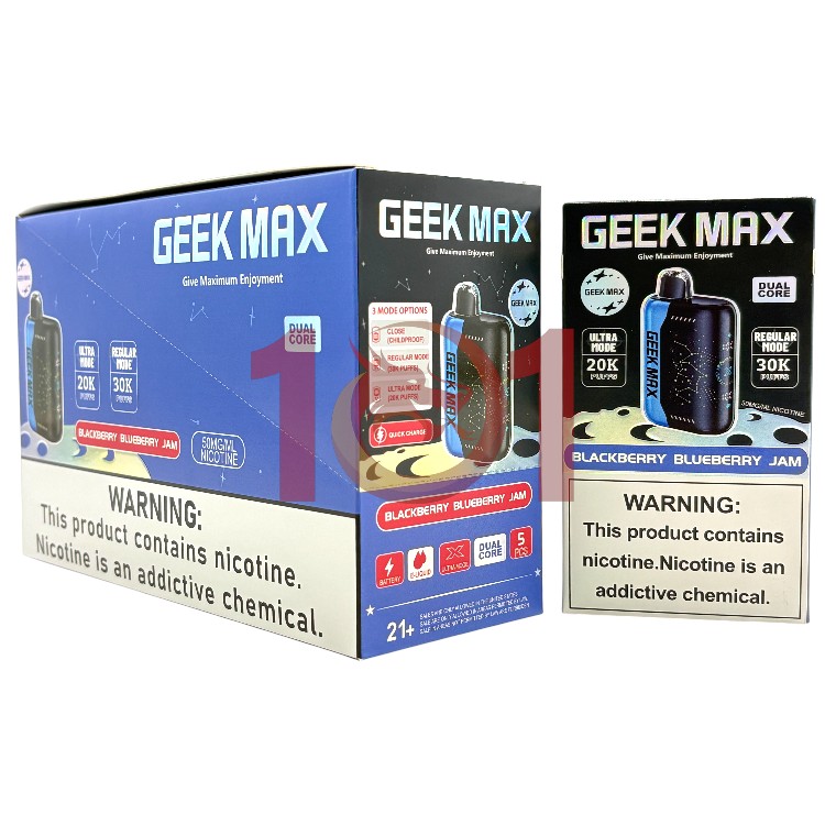 GEEK MAX ULTRA X 30000 5% - BLACKBERRY BLUEBERRY JAM