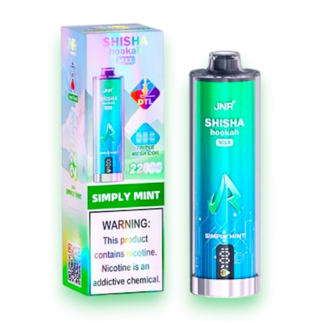 JNR SHISHA HOOKAH MAX 22000 5% - SIMPLY MINT