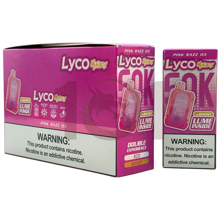 LYCO MINI BOX 50000 5% - PINK RAZZ ICE