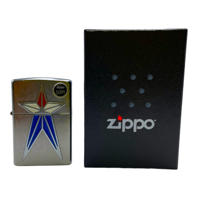 ZIPPO   SMOKING ACC   LIGHTER   $50.95   1CT   48903   207   PATRIOTIC STAR EMBLEM