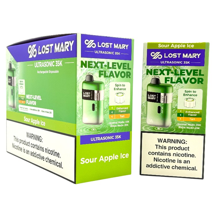 LOST MARY ULTRASONIC 35000 5% - SOUR APPLE ICE