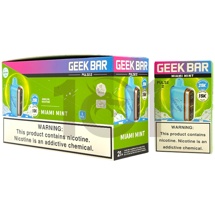 GEEK BAR PULSE 2 25000 5% - MIAMI MINT