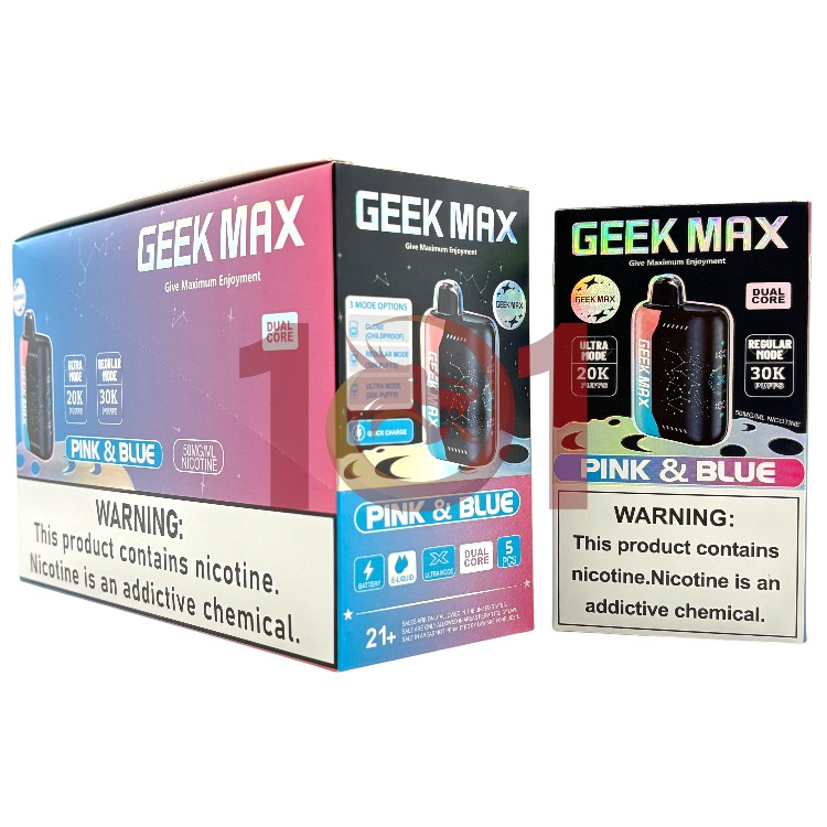 GEEK MAX ULTRA X 30000 5% - PINK & BLUE
