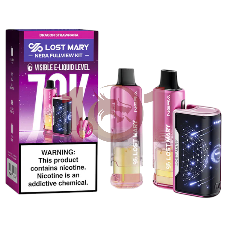 LOST MARY NERA FULLVIEW KIT 70000 5% 2POD + BATTERY - DRAGON STRAWNANA