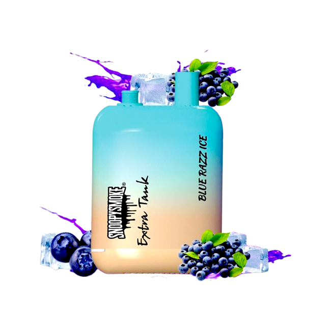 SNOOPY SMOKE EXTRA TANK 15000 5% - BLUE RAZZ ICE