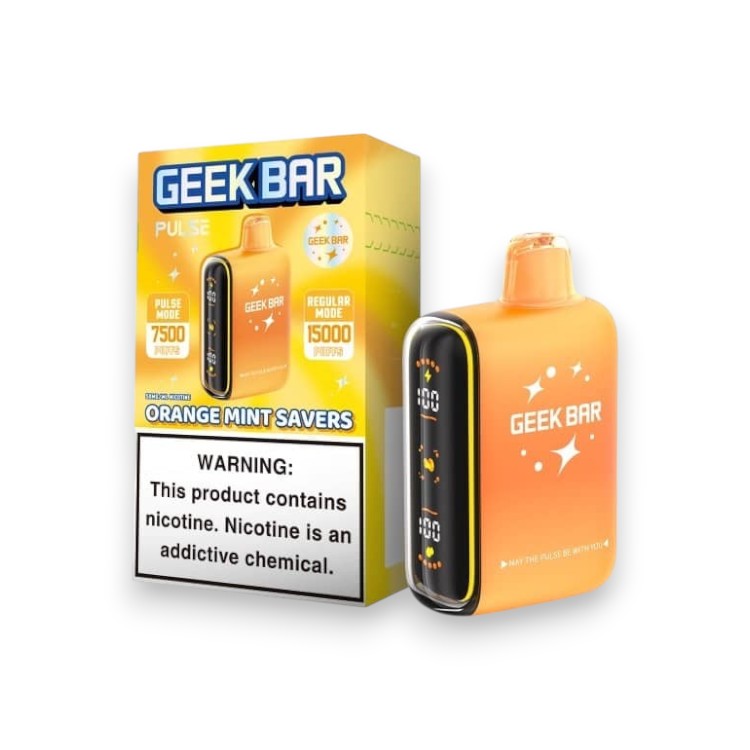 GEEK BAR PULSE 15000 5% - ORANGE MINT SAVERS