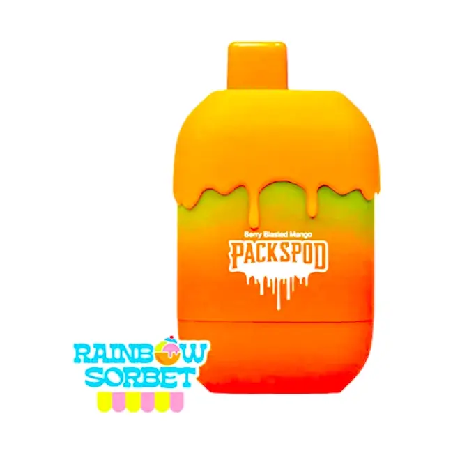 PACKWOODS PACKS POD 5000 5% - RAINBOW SORBET