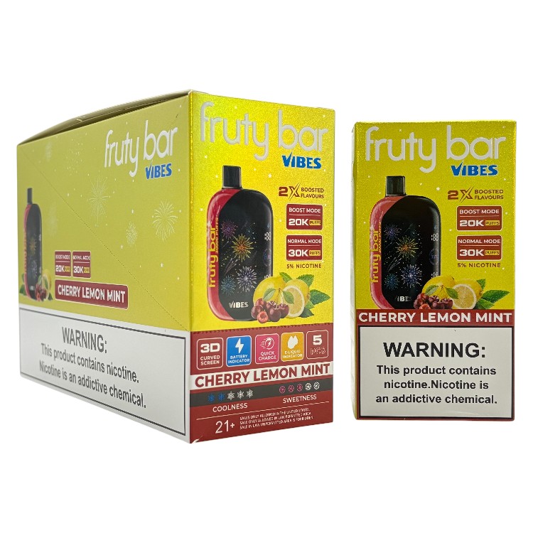 FRUTY BAR VIBES 30000 5% - CHERRY LEMON MINT