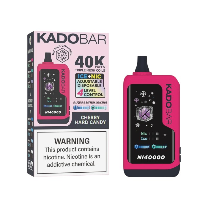 KADO BAR ICE+NIC NI40000 5% - CHERRY HARD CANDY