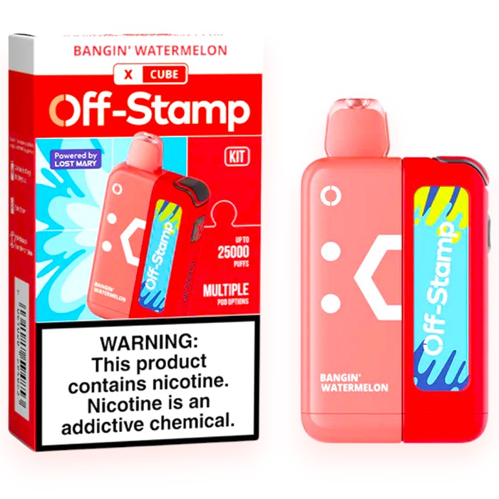OFF-STAMP 25000 5% X CUBE KIT - BANGIN WATERMELON