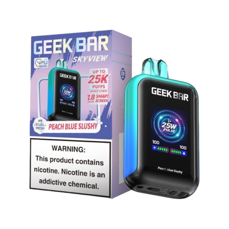 GEEK BAR SKYVIEW 25000 5% - PEACH BLUE SLUSHY