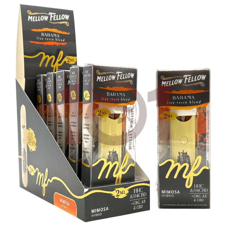 MELLOW FELLOW BAHAMA LR BLEND HHC+H4CBD+CBG+D8+CBD 2ML - HYBRID MIMOSA