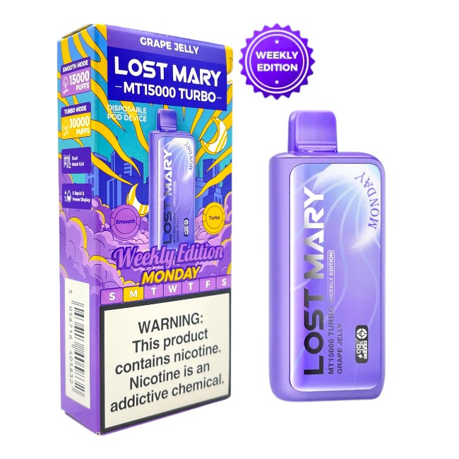 LOST MARY MT15000 5% WEEKLY EDITION - MONDAY GRAPE JELLY