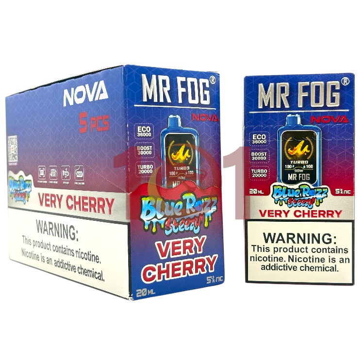 MR FOG NOVA 36000 5% - BLUE RAZZ STEEZY VERY CHERRY