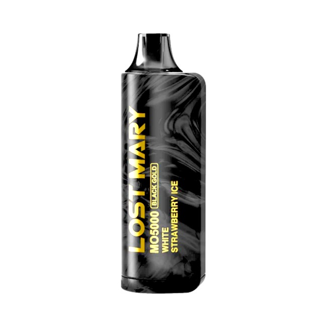 LOST MARY MO5000 BLACK GOLD EDITION 5% - WHITE STRAWBERRY ICE