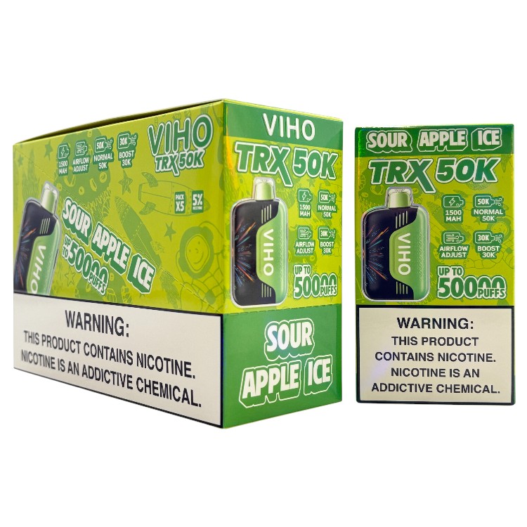 VIHO TRX50000 5% - SOUR APPLE ICE