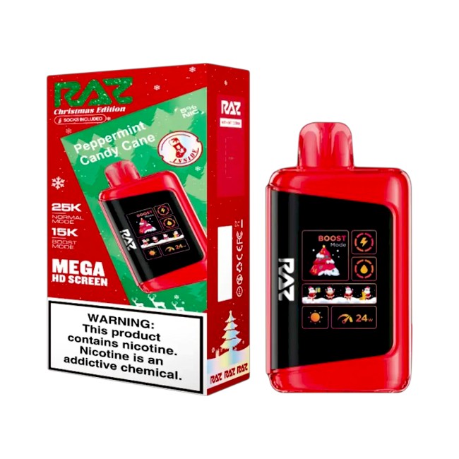RAZ LTX 25000 5% CHRISTMAS EDITION - PEPPERMINT CANDY CANE