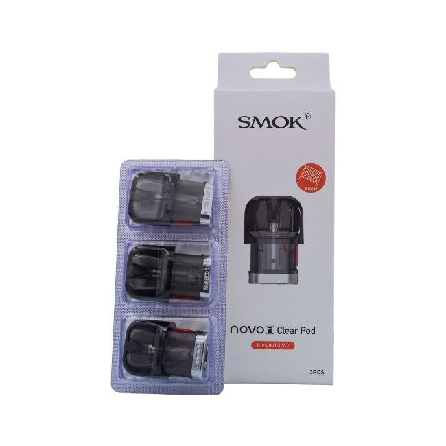 SMOK NOVO 2 MESH 0.9OHMS - TRANSPARENT BLACK