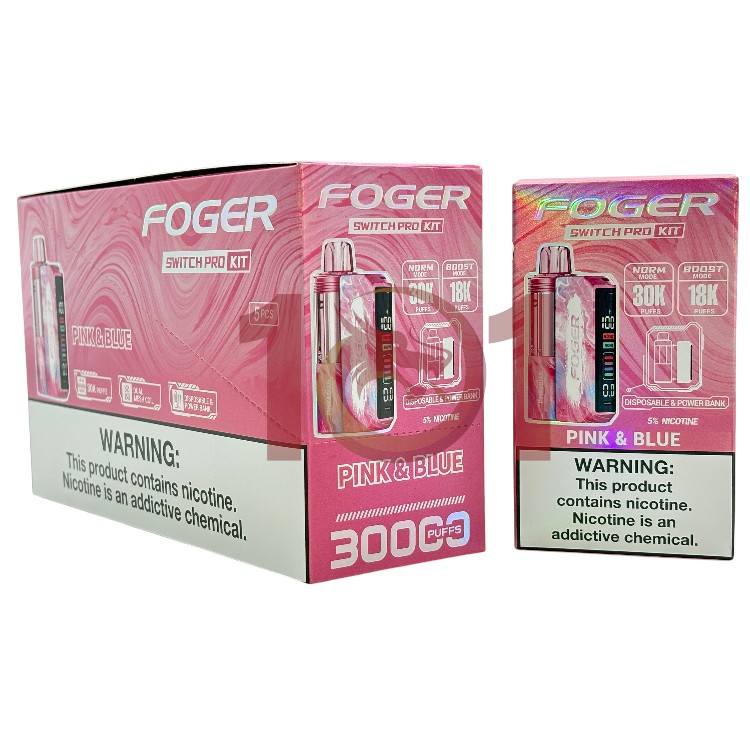 FOGER SWITCH PRO KIT 30000 5% - PINK & BLUE