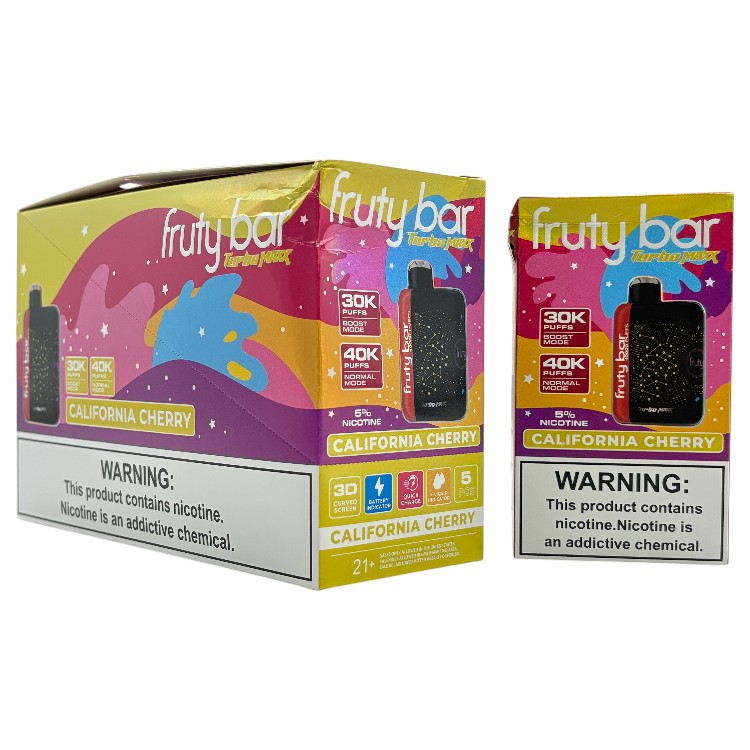 FRUTY BAR TURBO MAX 40000 5% - CALFORNIA CHERRY
