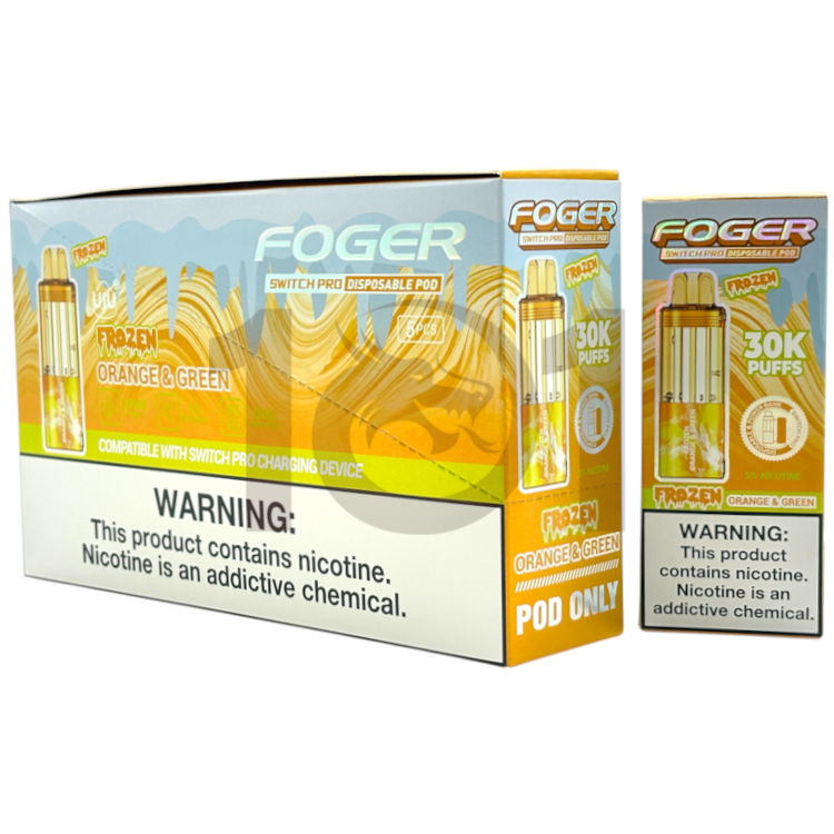 FOGER SWITCH PRO POD 30000 5% - FROZEN ORANGE & GREEN