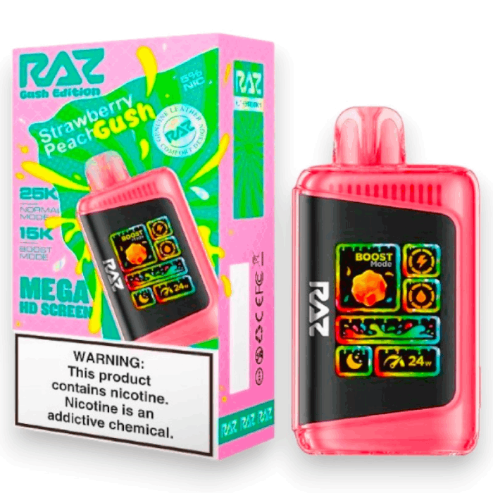 RAZ LTX 25000 5% GUSH EDITION - STRAWBERRY PEACH
