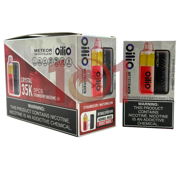 OILIO METEOR 35000 SALT NIC CRYSTAL KIT 3.5% - STRAWBERRY WATERMELON