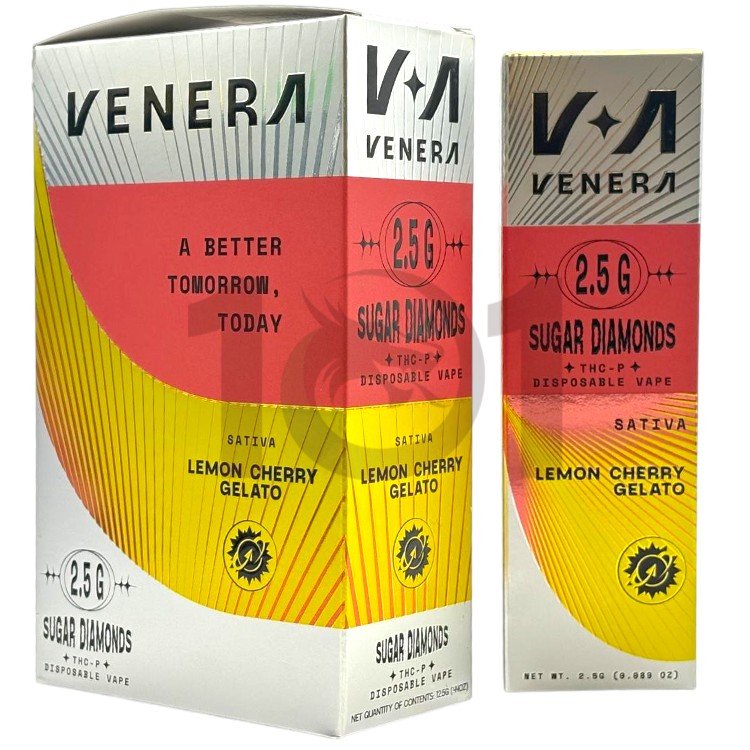 VENERA SUGAR DIAMONDS THCP 2.5GM SATIVA - LEMON CHERRY GELATO