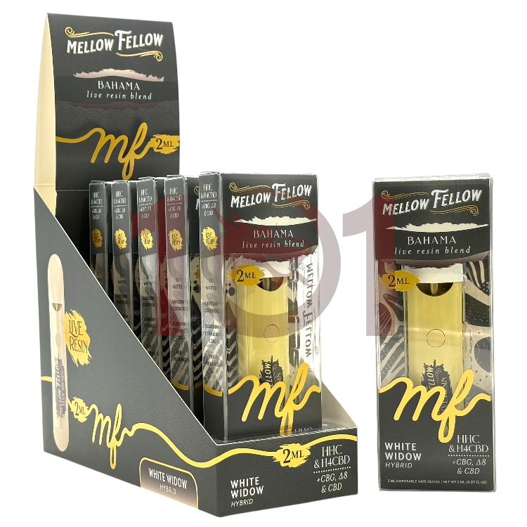 MELLOW FELLOW BAHAMA LR BLEND HHC+H4CBD+CBG+D8+CBD 2ML - HYBRID WHITE WIDDOW