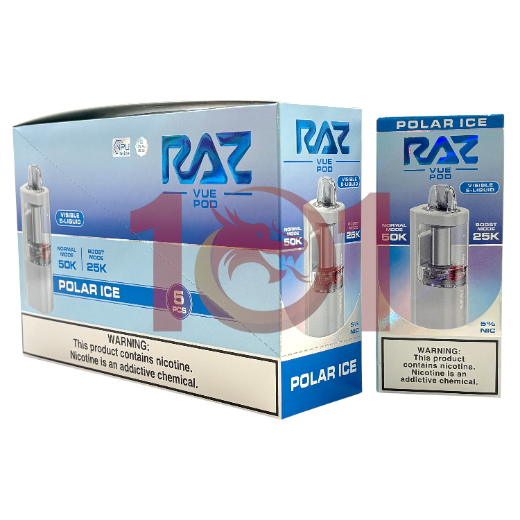 RAZ VUE 50000 POD 5% - POLAR ICE