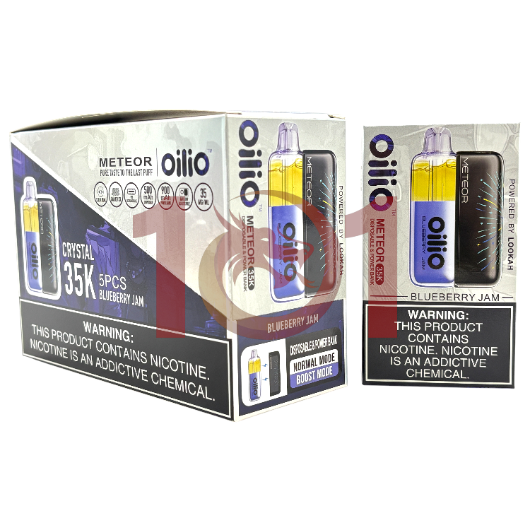 OILIO METEOR 35000 SALT NIC CRYSTAL KIT 3.5% - BLUEBERRY JAM