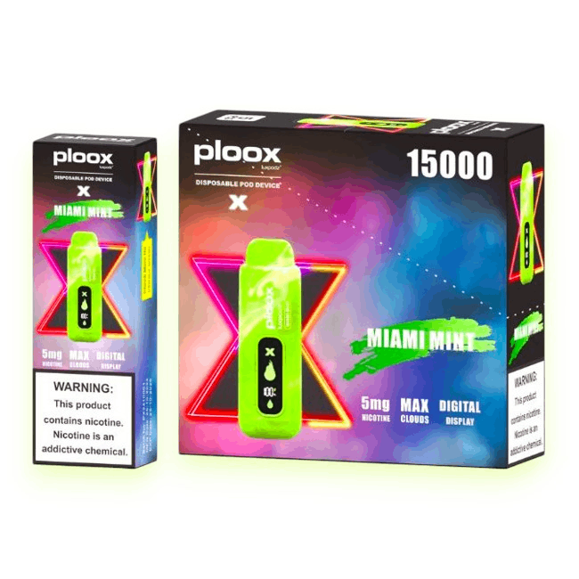 PLOOX 15000 POD X 5% 16ML - MIAMI MINT