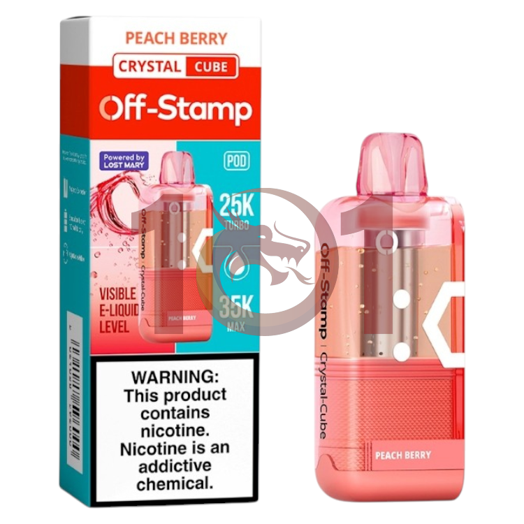 OFF-STAMP X CUBE POD CRYSTAL 35000 5% - PEACH BERRY