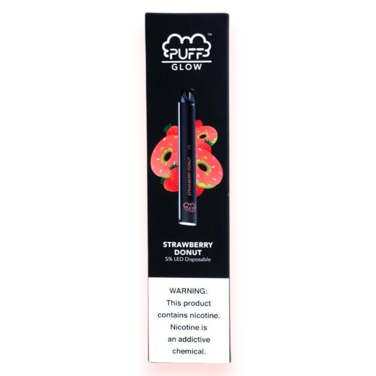 PUFF GLOW SALT NIC 300 5% - STRAWBERRY DONUT