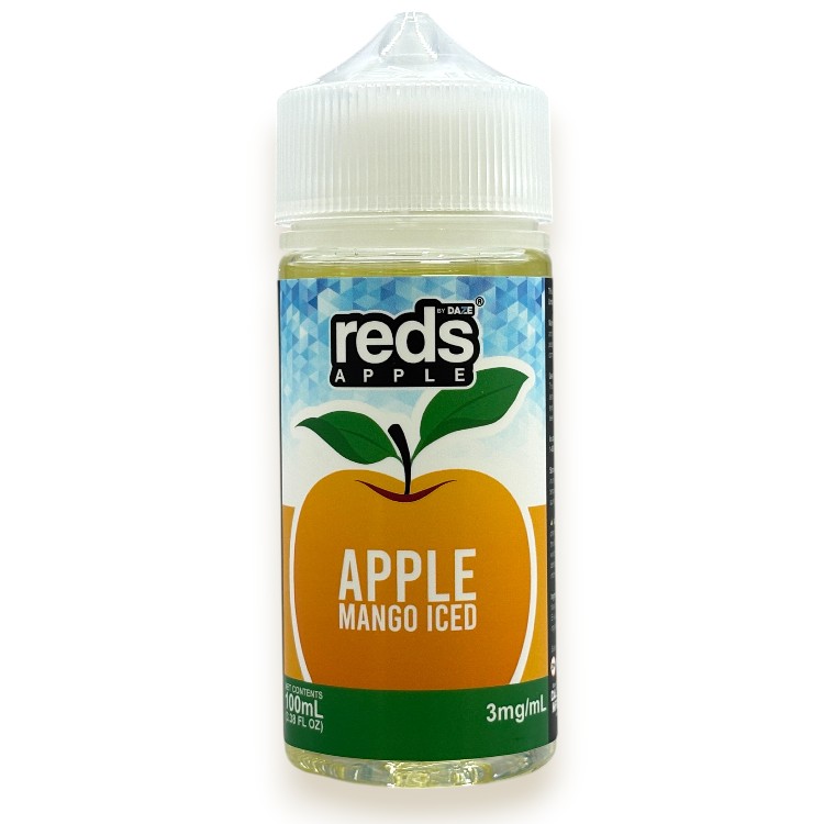 DAZE REDS APPLE ICE E-LIQUID 3MG 100ML - APPLE MANGO ICED