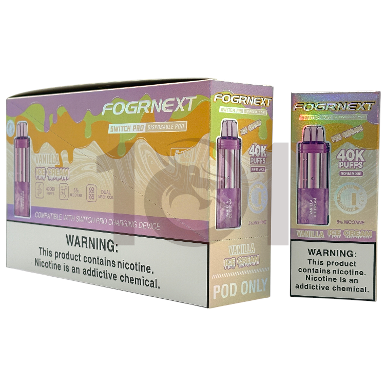 FOGRNEXT 40000 SWITCH PRO POD 5% - VANILLA ICE CREAM