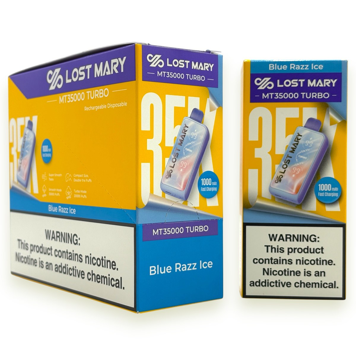 LOST MARY MT35000 TURBO 5% - BLUE RAZZ ICE