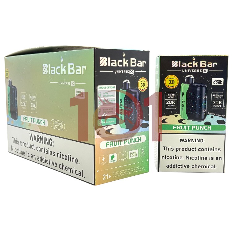 BLACK BAR UNIVERSE X 30000 5% - FRUIT PUNCH