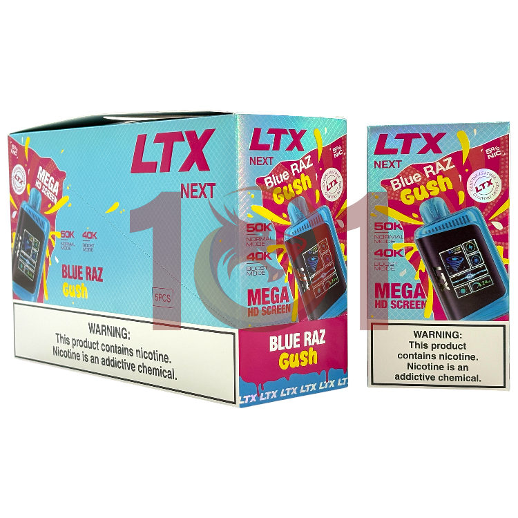 LTX NEXT 50000 5% GUSH EDITION - BLUE RAZ GUSH