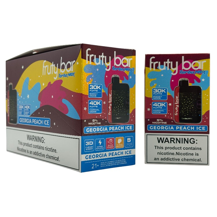 FRUTY BAR TURBO MAX 40000 5% - GEORGIA PEACH ICE