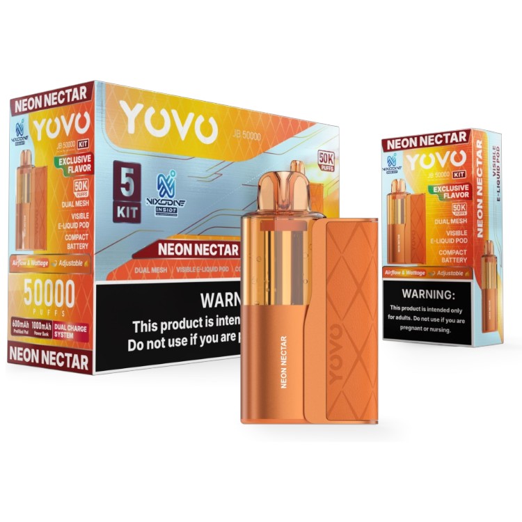 YOVO JB50000 POD DEVICE 5% - NEON NECTAR