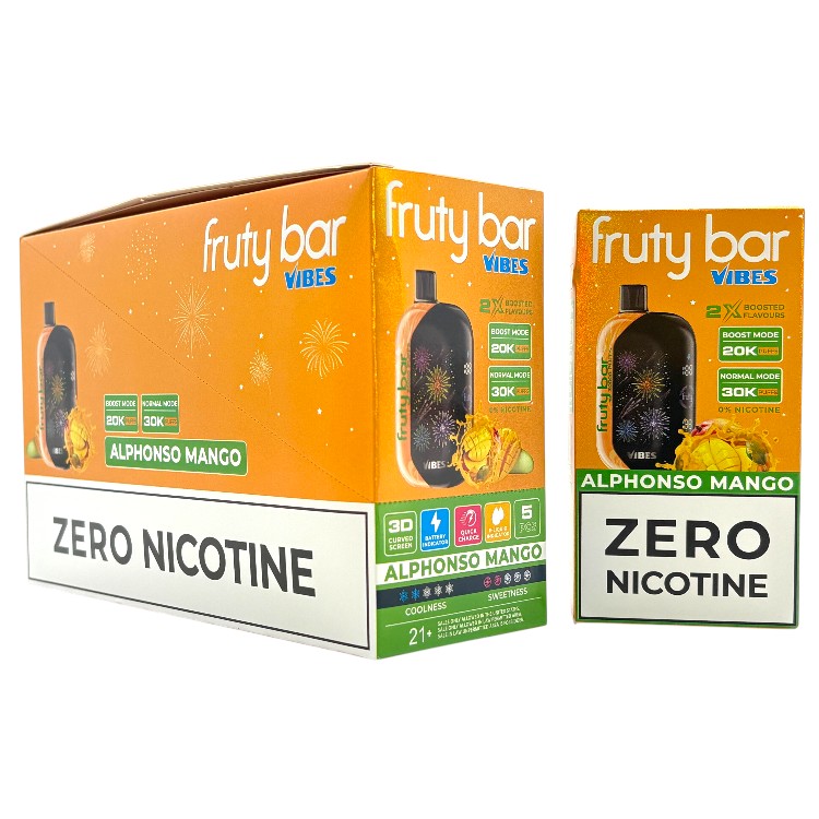 FRUTY BAR VIBES 30000 0% - ALPHONSO MANGO