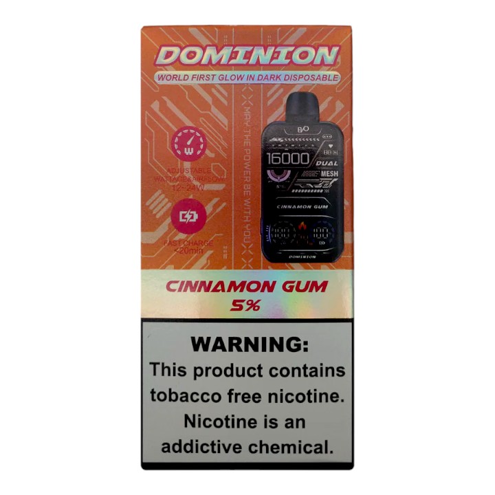EVO DOMINION 16000 5% - CINNAMON GUM