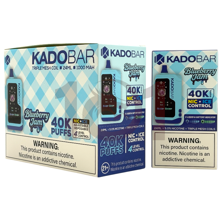 KADO BAR NIC+ICE 40000 5% - BLUEBERRY JAM
