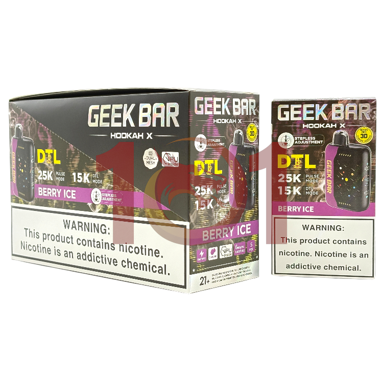 GEEK BAR HOOKAH X 25000 0.6% - BERRY ICE