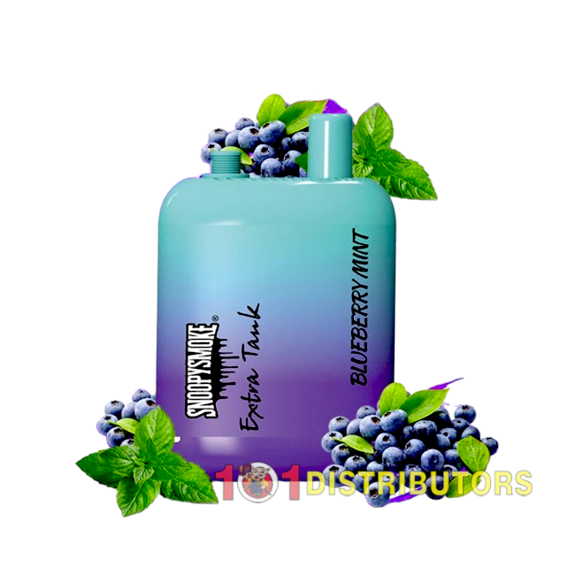 SNOOPY SMOKE EXTRA TANK 15000 5% - BLUEBERRY MINT