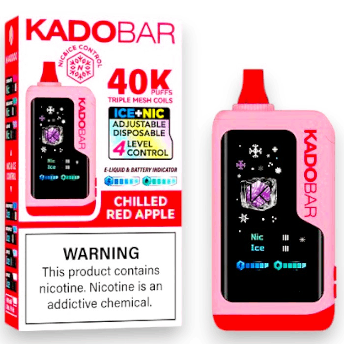 KADO BAR ICE+NIC NI40000 5% - CHILLED RED APPLE