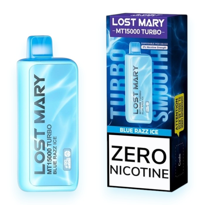 LOST MARY MT15000 TURBO 0% - BLUE RAZZ ICE