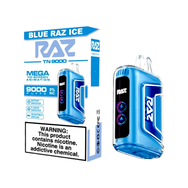 RAZ TN9000 5% - BLUE RAZZ ICE